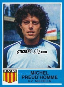 Sticker Michel Preud'Homme - Football Belgium 1986-1987 - Panini