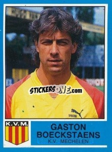 Cromo Gaston Boeckstaens - Football Belgium 1986-1987 - Panini