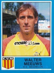 Sticker Walter Meeuws - Football Belgium 1986-1987 - Panini