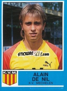 Figurina Alain de Nil - Football Belgium 1986-1987 - Panini