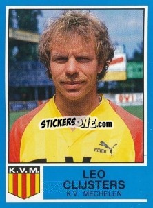Cromo Leo Clijsters - Football Belgium 1986-1987 - Panini