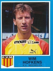 Sticker Wim Hofkens - Football Belgium 1986-1987 - Panini