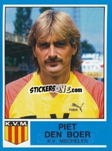 Sticker Piet den Boer - Football Belgium 1986-1987 - Panini