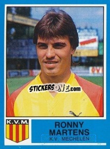 Cromo Ronny Martens - Football Belgium 1986-1987 - Panini