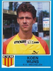 Sticker Koen Wijns - Football Belgium 1986-1987 - Panini
