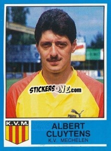 Figurina Albert Cluytens - Football Belgium 1986-1987 - Panini