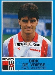 Figurina Dirk de Vriese - Football Belgium 1986-1987 - Panini