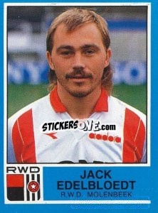 Figurina Jack Edelbloedt - Football Belgium 1986-1987 - Panini