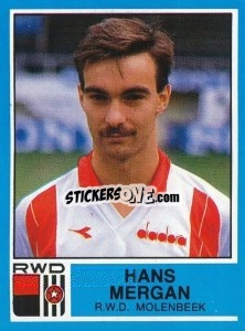 Sticker Hans Mergan - Football Belgium 1986-1987 - Panini