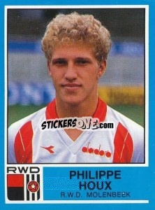 Figurina Philippe Houx - Football Belgium 1986-1987 - Panini