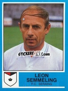 Figurina Leon Semmeling - Football Belgium 1986-1987 - Panini