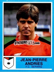 Figurina Jean-Pierre Andries - Football Belgium 1986-1987 - Panini