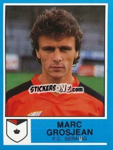 Figurina Marc Grosjean - Football Belgium 1986-1987 - Panini