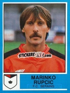 Sticker Marinko Rupcic - Football Belgium 1986-1987 - Panini
