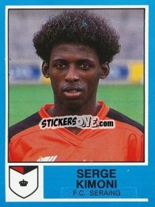Cromo Serge Kimoni - Football Belgium 1986-1987 - Panini