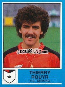 Sticker Thierry Rouyr - Football Belgium 1986-1987 - Panini