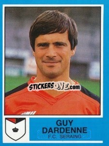 Sticker Guy Dardenne - Football Belgium 1986-1987 - Panini