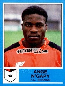 Sticker Ange N'Gapy - Football Belgium 1986-1987 - Panini