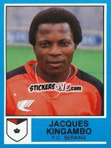Figurina Jacques Kingambo - Football Belgium 1986-1987 - Panini