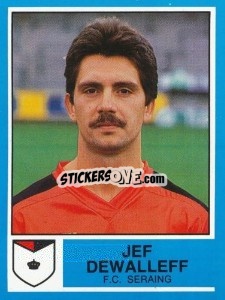 Sticker Jef Dewalleff - Football Belgium 1986-1987 - Panini