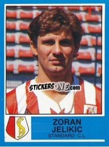 Figurina Zoran Jelikic - Football Belgium 1986-1987 - Panini