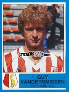 Cromo Guy vandersmissen - Football Belgium 1986-1987 - Panini