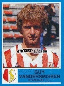 Sticker Guy vandersmissen - Football Belgium 1986-1987 n. 299 - Panini