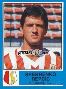 Sticker Srebrenko Repcic - Football Belgium 1986-1987 - Panini