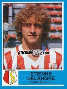 Figurina Etienne Delangre - Football Belgium 1986-1987 - Panini