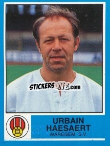 Sticker Urbain Haesaert - Football Belgium 1986-1987 - Panini