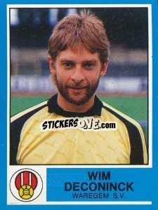 Sticker Wim Deconinck - Football Belgium 1986-1987 - Panini