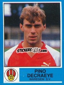 Sticker Pino Decraeye - Football Belgium 1986-1987 n. 312 - Panini