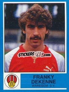 Figurina Franky Dekenne - Football Belgium 1986-1987 - Panini