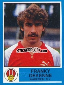 Figurina Franky Dekenne - Football Belgium 1986-1987 n. 313 - Panini