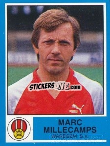 Sticker Marc Millecamps - Football Belgium 1986-1987 - Panini