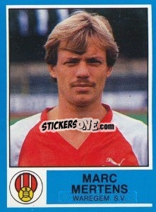 Figurina Marc Mertens - Football Belgium 1986-1987 - Panini