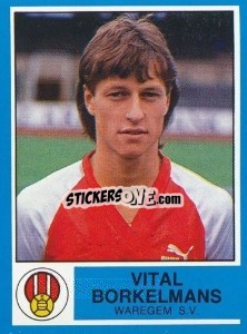 Sticker Vital Borkelmans - Football Belgium 1986-1987 - Panini