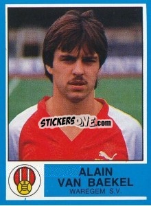 Figurina Alain van Baekel - Football Belgium 1986-1987 n. 319 - Panini