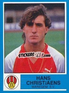 Cromo Hans Christiaens - Football Belgium 1986-1987 - Panini