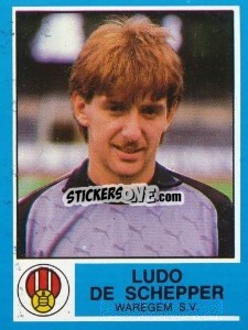 Figurina Ludo de Schepper - Football Belgium 1986-1987 - Panini