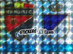 Sticker Badge Beringen F.C. / Badge Boom - Football Belgium 1986-1987 - Panini