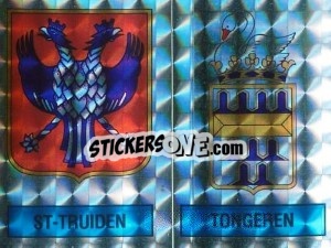 Sticker Badge St-Truiden / Badge Tongeren - Football Belgium 1986-1987 - Panini
