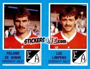 Cromo Milco Derijck / Stephane Demaere - Football Belgium 1986-1987 - Panini