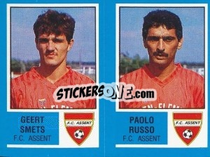 Sticker Joel Crahay / Jan Hoebeeck - Football Belgium 1986-1987 - Panini