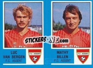 Sticker Riad el Fahem / Graham Bassett - Football Belgium 1986-1987 - Panini