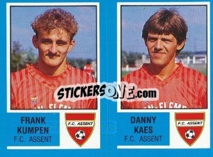 Sticker Wilfried van Moer / Rudy van Raendonck - Football Belgium 1986-1987 n. 360 - Panini