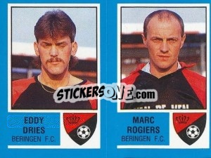 Sticker Eddy Dries / Theo Bloemen - Football Belgium 1986-1987 - Panini