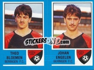Cromo Marc Rogiers / Eddy Stuyck - Football Belgium 1986-1987 - Panini