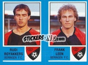 Cromo Pascal Bruelemans / Frank Leen - Football Belgium 1986-1987 - Panini