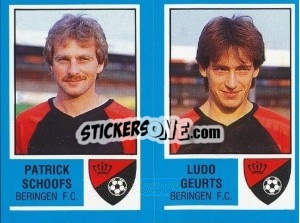 Cromo Patrick Schoofs / Ludo Geurts - Football Belgium 1986-1987 - Panini